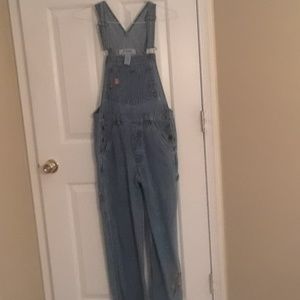 Embroidered overalls